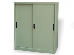 Gabinete de almacenamiento de acero con puerta corrediza