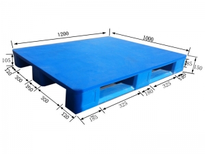 Paleta de plástico de tipo plano de almacén